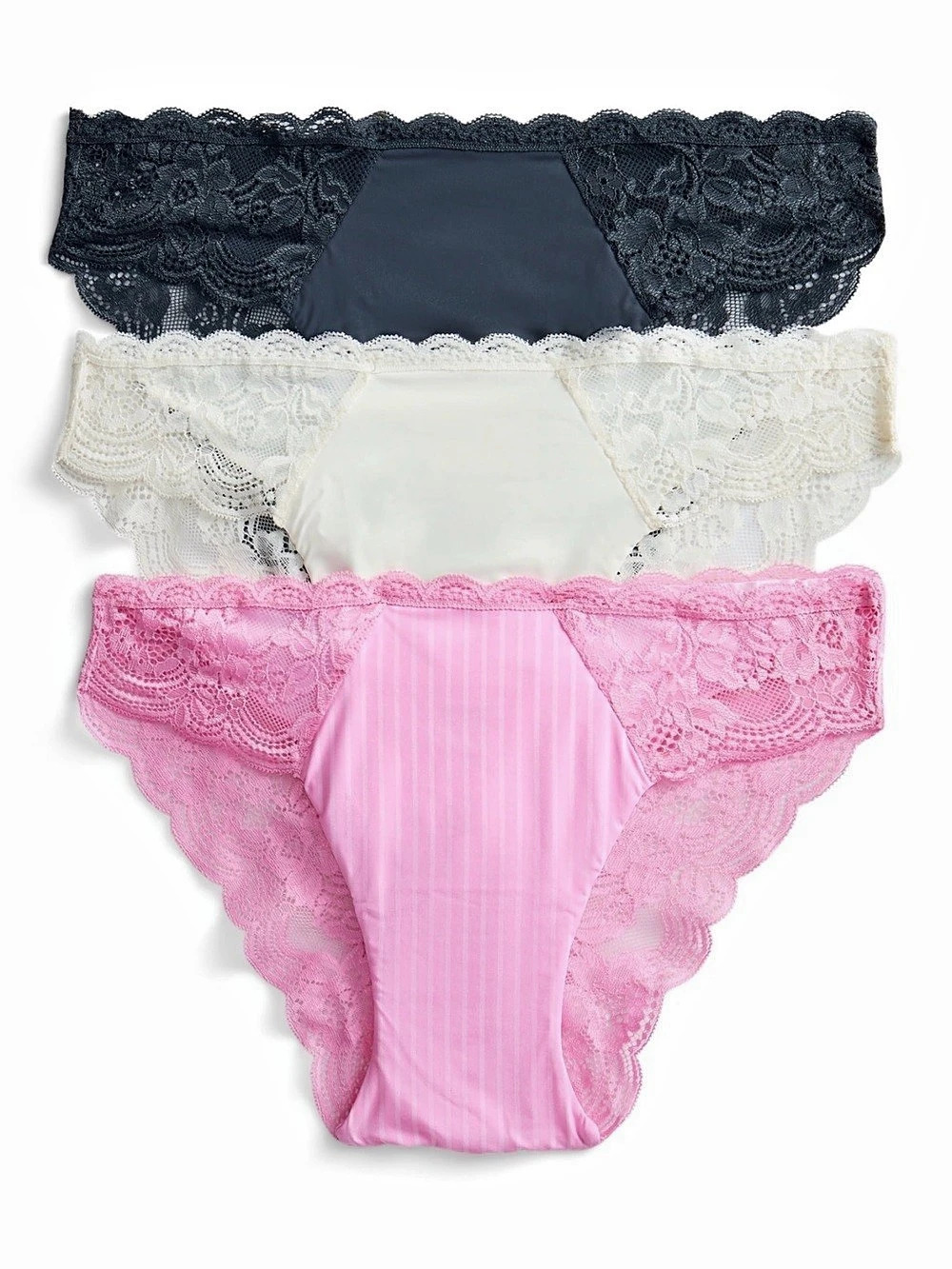 Cheeky Micro and Lace Cheeky Lace Panties Pink & Black Size XXXL (22) NWT